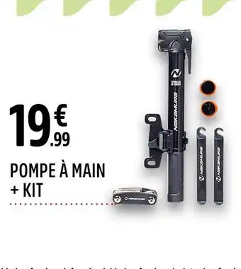 Intersport NAKAMURA POMPE À MAIN + KIT offre