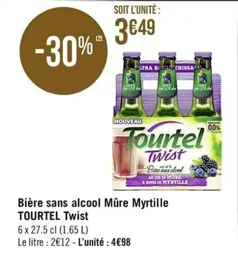 Casino Supermarchés Bière sans alcool Mûre Myrtille offre