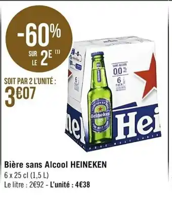 Casino Supermarchés Bière sans Alcool Heineken offre