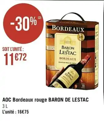 AOC Bordeaux rouge Baron de Lestac