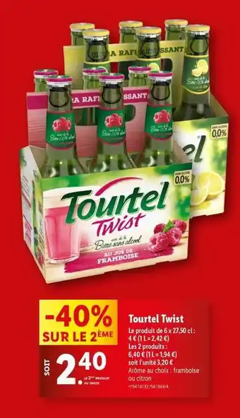 Lidl Tourtel twist offre