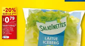 Lidl Salade iceberg offre