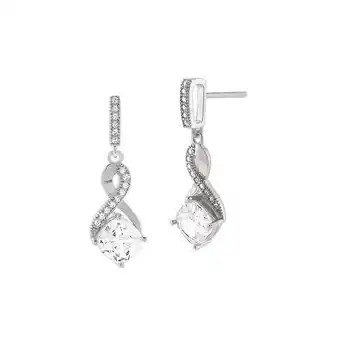 Auchan Boucles D'oreilles Argent Et Oxydes De Zirconium offre