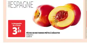Auchan PÊCHES OU NECTARINES PRÊTES À DÉGUSTER offre