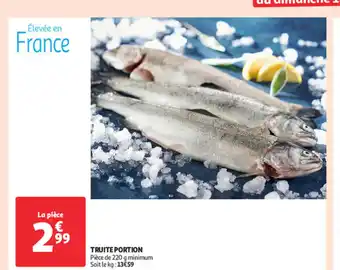 Auchan TRUITE PORTION offre