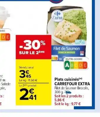 Carrefour Plats cuisinés(m) CARREFOUR EXTRA offre