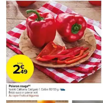 Carrefour Poivron rouge offre