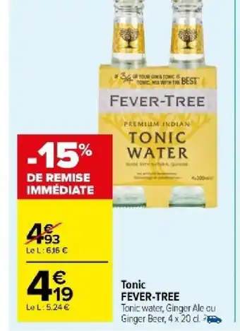 Carrefour Tonic FEVER-TREE offre