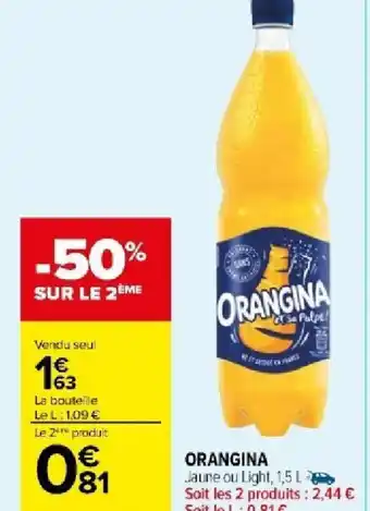 Carrefour ORANGINA offre