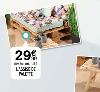 Centrakor L'ASSISE DE PALETTE offre