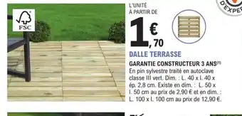 E.Leclerc Jardi DALLE TERRASSE offre