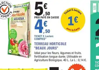 E.Leclerc Jardi TERREAU HORTICOLE offre