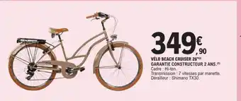 E.Leclerc VÉLO BEACH CRUISER 26 offre