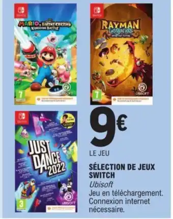 E.Leclerc SÉLECTION DE JEUX SWITCH offre