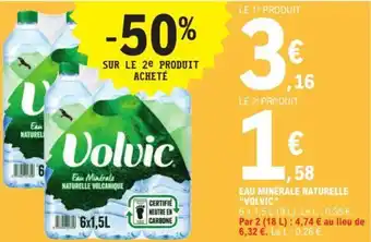 E.Leclerc EAU MINÉRALE NATURELLE "VOLVIC" offre