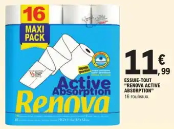 E.Leclerc ESSUIE-TOUT “RENOVA ACTIVE ABSORPTION" offre