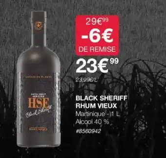 Costco BLACK SHERIFF RHUM VIEUX offre