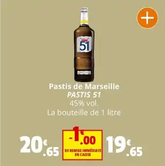 Coccinelle Supermarché Pastis de Marseille PASTIS 51 offre