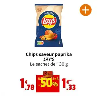 Coccinelle Supermarché Chips saveur paprika LAY'S offre