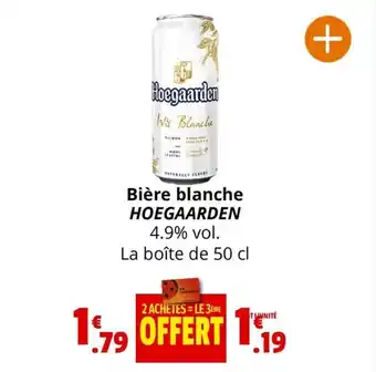 Coccinelle Supermarché Bière blanche HOEGAARDEN offre