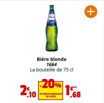 Coccinelle Supermarché Bière blonde 1664 offre