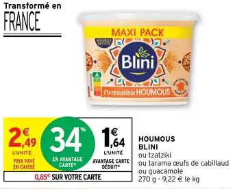Intermarché HOUMOUS BLINI offre