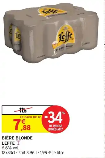Intermarché BIÈRE BLONDE LEFFE offre