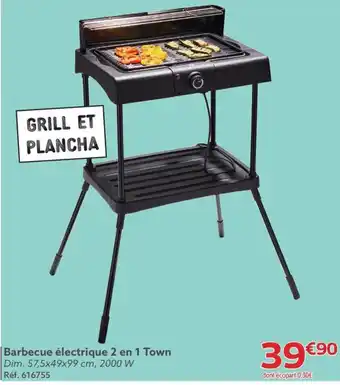 Gifi Barbecue électrique 2 en 1 Town offre