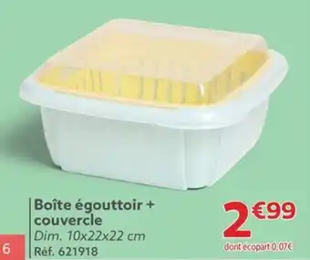 Gifi Boîte égouttoir + couvercle offre