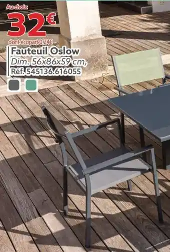 Gifi Fauteuil Oslow offre