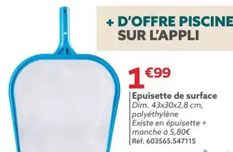 Gifi Epuisette de surface offre