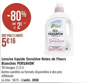 Lessive liquide Sensitive Notes de Fleurs