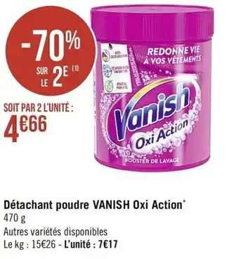 Détachant poudre Vanish Oxi Action'