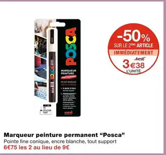 Monoprix Posca Marqueur peinture permanent offre