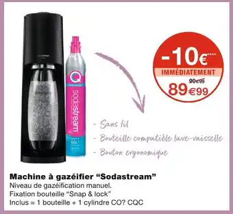 Monoprix Sodastream Machine à gazéifier offre