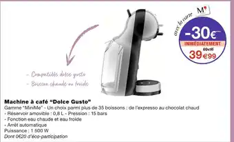 Monoprix Dolce Gusto Machine à café offre