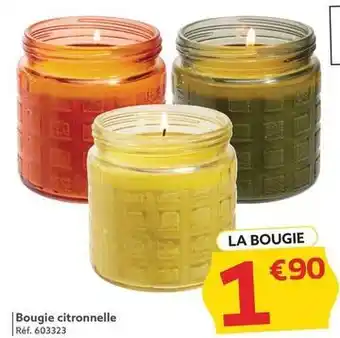 Gifi Bougie citronnelle offre