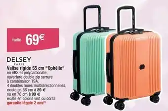 Migros Delsey - valise rigide ophélie offre