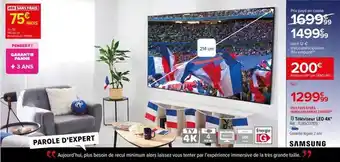 Carrefour Samsung - téléviseur led 4k offre