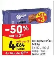 Leader Price Milka - choco supreme offre