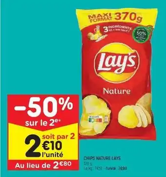 Leader Price Lay's - chips nature offre