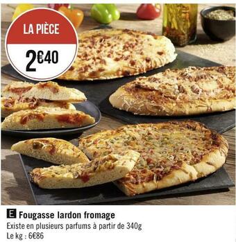 Fougasse lardon fromage