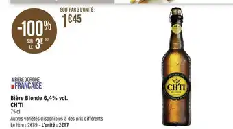 Ch’ti bière blonde 6,4% vol.