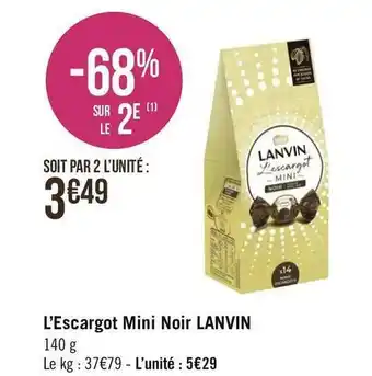 Lanvin l’escargot mini noir
