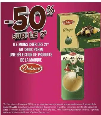 Géant Casino Delacre bon plan sur une sélection de produits de la marque delacre offre