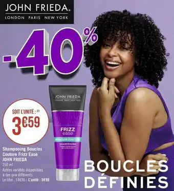 John frieda shampooing boucles couture frizz ease