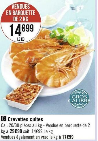 Géant Casino Crevettes cuites offre
