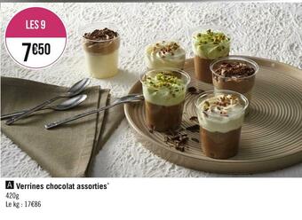 Verrines chocolat assorties*