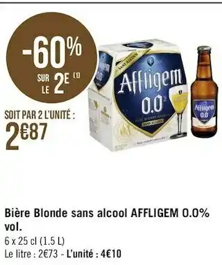 Affligem bière blonde sans alcool 0.0% vol.