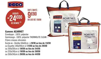 Géant Casino Dodo gamme acarnet offre